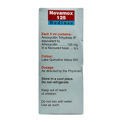 Novamox 125mg Rediuse Suspension 60ml - Bacterial Infections-Pen