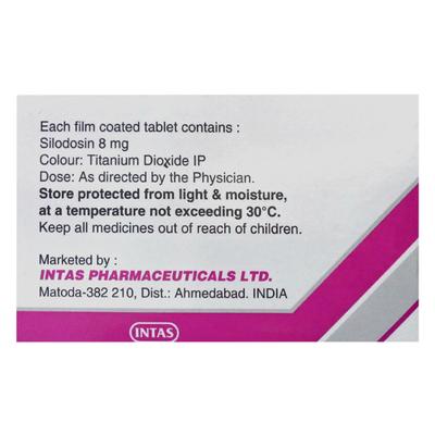 SILOTIME 8 Tablet 15's - Bladder And Prostate Disorders-Dru