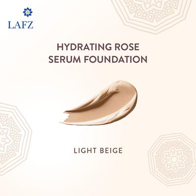 Lafz Rose Serum Foundation, Light Beige 30 ml - Foundation
