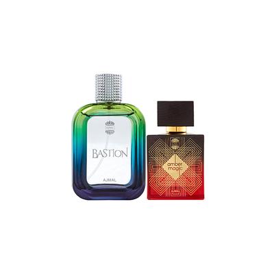 Ajmal Bastion EDP Woody Aromatic Perfume And Amber Magic EDP Spicy Aromatic Perfume 200 ml - Men Perfumes (Edt/Edp)