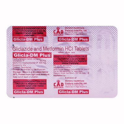 Glicla DM Plus Tablet 10'S - Diabetes-Ant