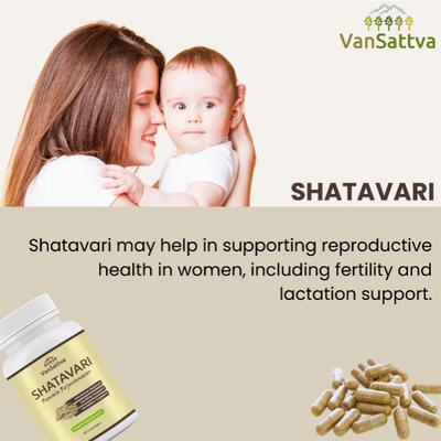 Vansattva Shatavari Capsule 60's - Speciality Medicines