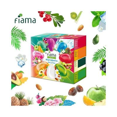 Fiama Gel Bathing Bar Mega Celebration unique gel bars with skin conditioners for moisturized skin 1000g 8's - Soaps