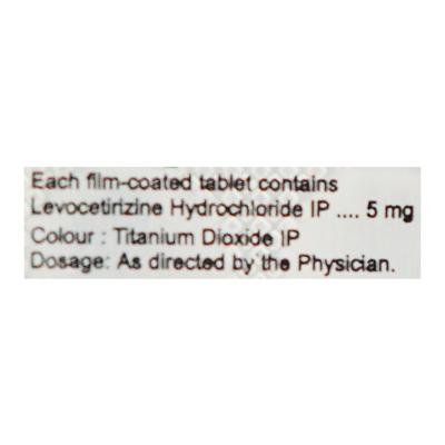 Cetcip L 5mg Tablet 10'S - Allergies-Ant