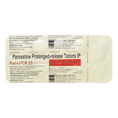 Panex CR 25mg Tablet 10'S - Depression-Ant