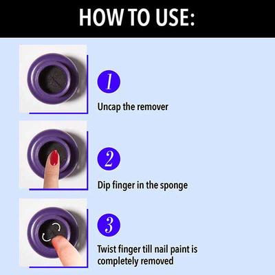 Blue Heaven Dip-N-Twist Nailpaint Remover With Vit E & Almond Oil 40ml - Nail Polish