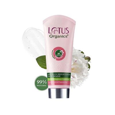 Lotus Organics Precious Brightening Face Wash 100 gm - Face Wash & Cleansers