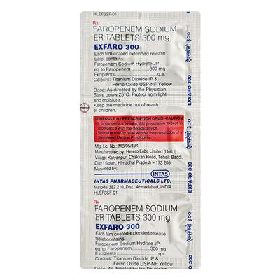EXFARO 300 Tablet 6's - Bacterial Infections-OBL