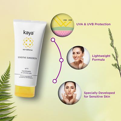Kaya SENSITIVE SUNSCREEN SPF 15 75 ml - Face Sunscreen