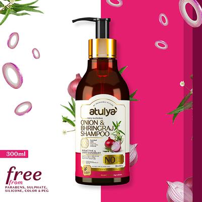 Atulya Onion Bhringraj Hair Shampoo 300 ml - Shampoos
