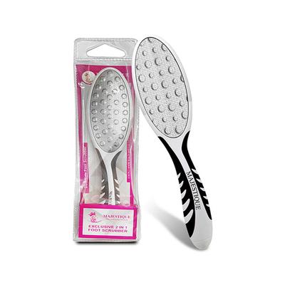 Majestique Dual Side Foot Scrubber, Heel Scraper for Feet, Hands, and Body - Color May Vary 1's - Callus Shavers & Stones