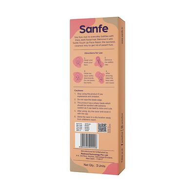 Sanfe Eyebrow Touch Up Face Razor 3's - Hair Removal Accessories