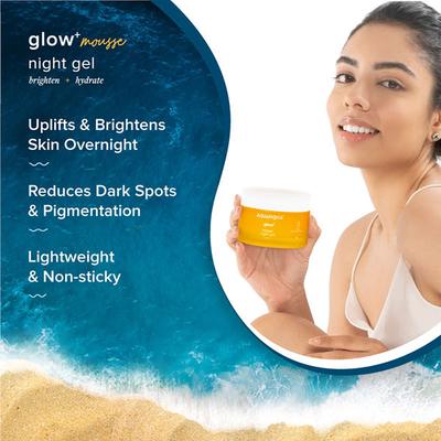 Aqualogica Glow Plus Mousse Night Gel 50 gm - Night Cream