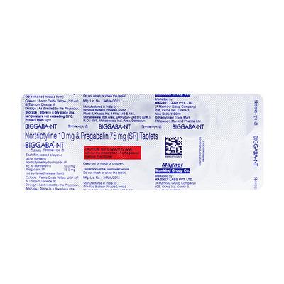 BIGGABA NT Tablet 10's - Neuropathic Pain-Dru