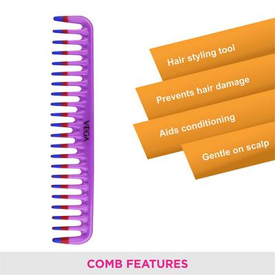 Vega Detangling Comb (1 Row) (1266) 28 gm - Hair Combs