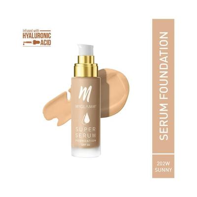 MyGlamm Super Serum Foundation SPF 30-202W Sunny 33gm - Foundation