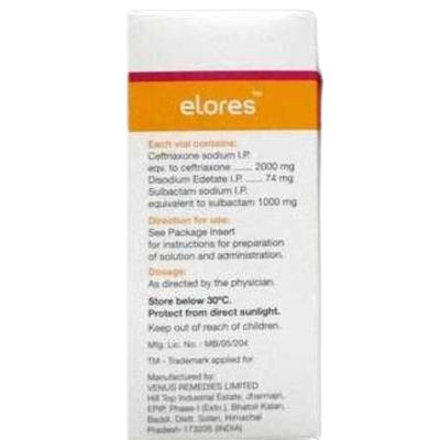 ELORES Injection 3.0gm - Bacterial Infections-Cep
