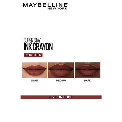Maybelline New York Super Stay Crayon Lipstick, 05 Live on edge 1.2 gm - Lipsticks
