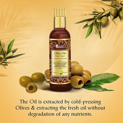 Oriental Botanics Extra Virgin Olive Oil with Comb Applicator 200 ml - Hair Oils