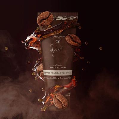 The Man Company Tan Removal Caffeine Face Scrub with Coffee Arabica Aloe Vera 100 gm - Face Scrubs