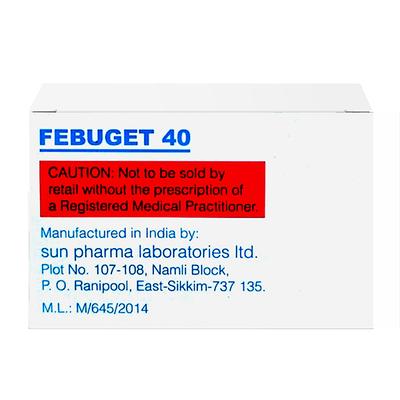 FEBUGET 40 Tablet 15's - Gout