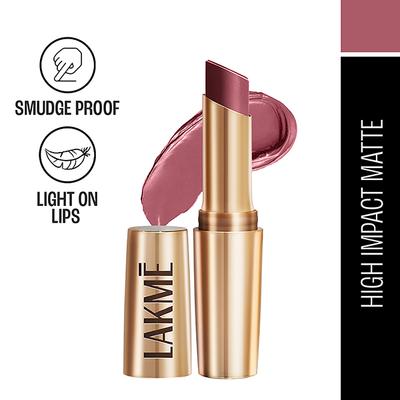 Lakme 9to5 Powerplay Priming Matte Lipstick, Lasts 16hrs, Mauve Matter, 3.6 gm - Lipsticks