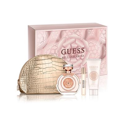 Guess Bella Vita Rosa Set Eau De Toilette 100ml + Travel Spray 15ml + Body Lotion 100ml + Pouch 1's - Women Perfumes (Edt/Edp)