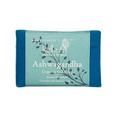 Rustic Art Organic Handmade Ashwagandha Soap 100 gm - Soaps