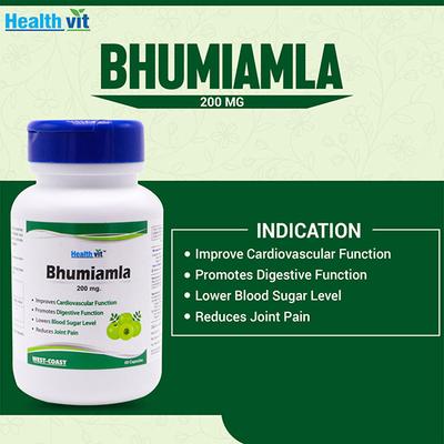 Healthvit Bhumiamla capsules For Liver Cleanse 60's - General Health