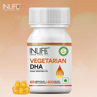 INLIFE Vegetarian DHA Capsules 60's - Omega Fish Oil Fatty Acids