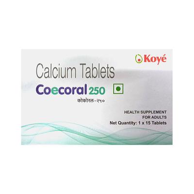 COECORAL 250 FOR ADULTS Tablet 15's - Supplements-Cal