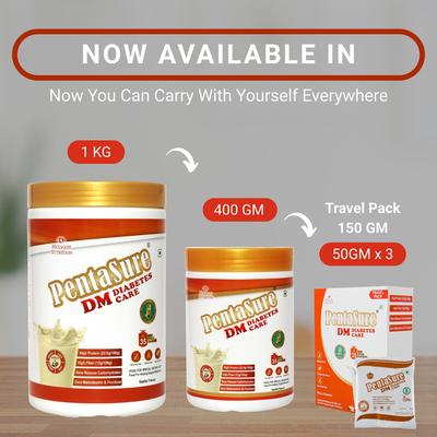 PentaSure DM Diabetes Care Powder - Vanilla Flavour 1 kg - Diabetes (Fitness)