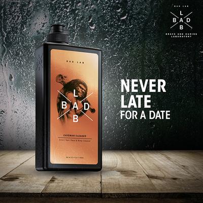 Bad Lab Caveman Cleaner 3-in-1 Hair, Face, Body Shampoo 400 ml - Shower Gels & Body Wash