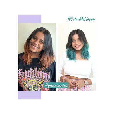 2.Oh! Semi Permanent Hair Color + Lightning Kit - Aqua Marine Combo 1's - Hair Creams