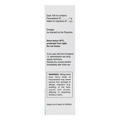 Hospimol UB 1000mg Injection 100ml - Fever-Ana