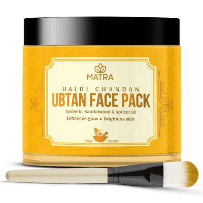 Matra Ubtan Face Pack - Haldi Chandan 100 gm - Masks & Peels