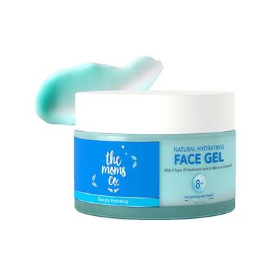 The Moms Co Natural Hydrating Face Gel with 8 Types of Hyaluronic Acid and Hibiscus Extracts 50 gm - Face Moisturizers