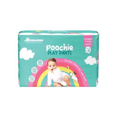 Romsons Poochie Play Pants Baby Diaper M 24's - Diapers & Wipes