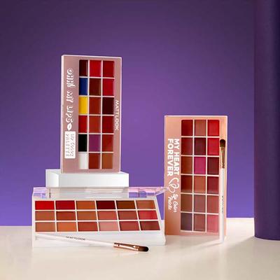 Matt Look My Heart forever Lip Color Palette, Long Lasting - My Heart forever 18 gm - Lip Kits & Palettes