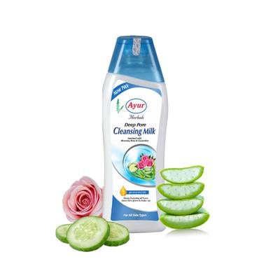 Ayur Herbals Deep Pore Cleansing Milk 500 ml - Personal Care (Ayush)