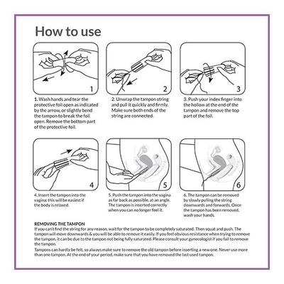 Sirona New Impreved FDA Approved 20 Percent Higher Non-Applicator Tampon - Regular Flow 1's - Tampons
