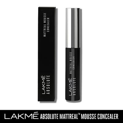 Lakme Absolute Mattereal Mousse Concealer 06 Walnut 9 Gm - Concealer