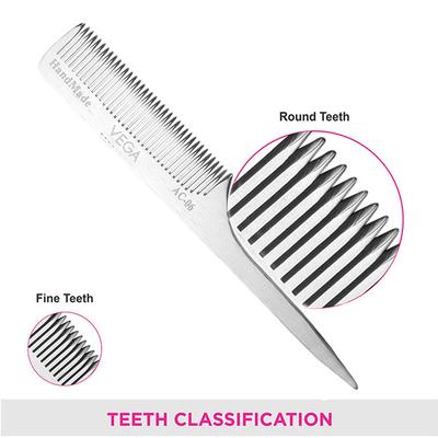 Vega Aluminium Comb (Ac - 06) - Hair Combs