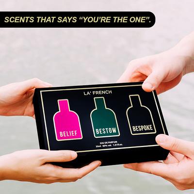 La French Belief, Bestow and Bespoke Perfume Gift Set for Men 90 ml - Men Perfumes (Edt/Edp)