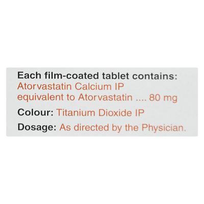 Atorlip 80mg Tablet 7'S - High Cholesterol-Dys