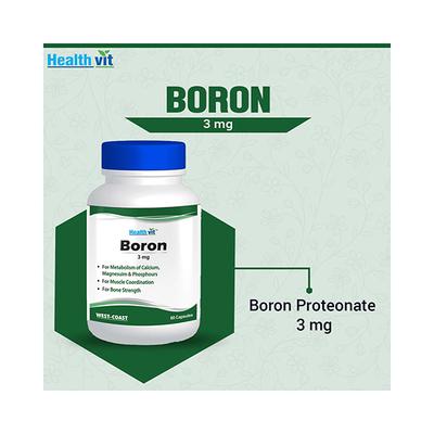 Healthvit Boron 3 mg Capsule 60's - Multi-Vitamins