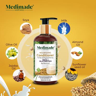 Medimade Nourishing Conditioner With Soya & Milk Protein 300 ml - Conditioners