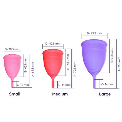 Sanfe Reusable Menstrual Cup - Large 2's - Menstrual Cups