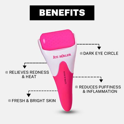 House of Beauty Ice Roller Pink For Dark Circles & Soothes Irritated & Pimpled Skin 1's - Derma Rollers