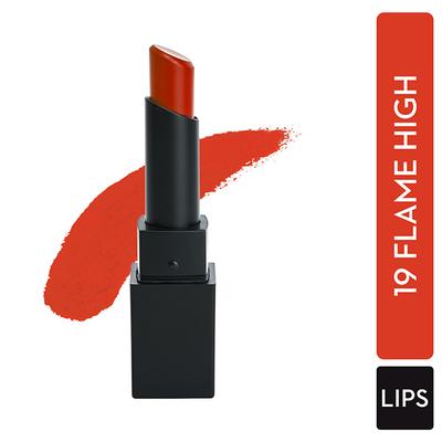 SUGAR Cosmetics Nothing Else Matter Longwear Lipstick - 19 Flame High (Orange) 3.5 gm - Lipsticks